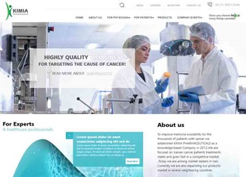 Kimia Pharmaceutical website